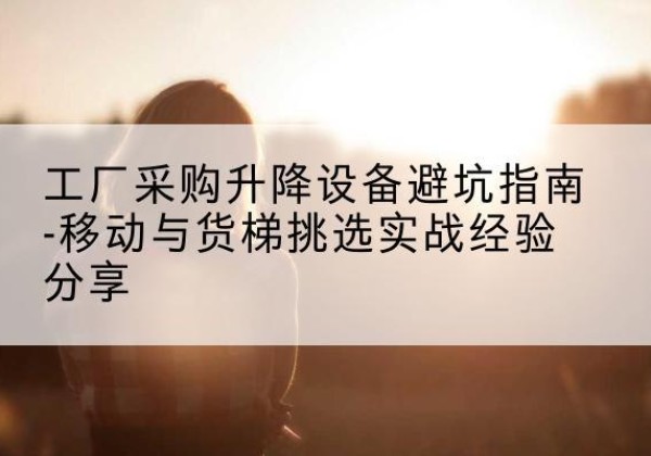 南城移动式升降机怎么选-工厂采购升降设备避坑指南-移动与货梯挑选实战经验分享